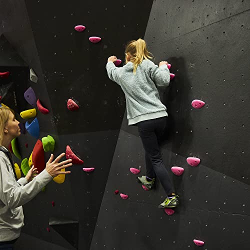Escape Climbing 10 Screw-On Jugs | Premium Plastic Rock Climbing Holds Designed for Beginners | Ideal Holds for Kids Climbing Wall | Easy To Install | Installation Hardware Included