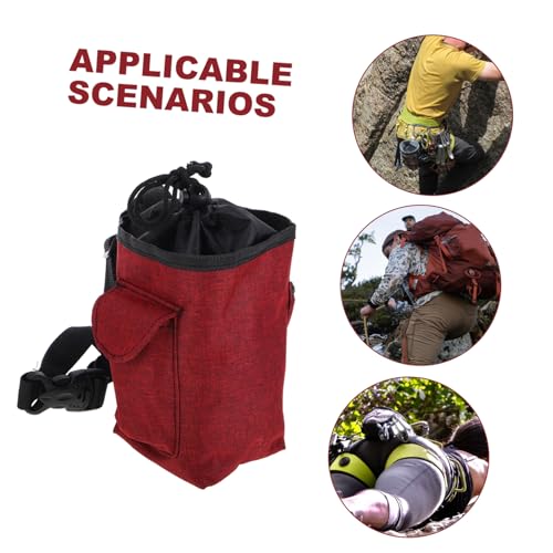 Sosoport Large Chalk Bag Waist Belt and Zippered Storage Pockets for Climbing Bouldering Gymnastics and Weightlifting Versatile Chalk Holder for Secure Grip and Convenient Storage