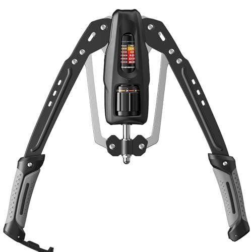 Merach Twister Arm Trainer, 22-440lb Hydraulic Power, Adjustable Home Chest Expander, Shoulder Muscle Training Fitness Equipment, Arm Enhanced Exercise Strengthener - color: Gray, size: pro