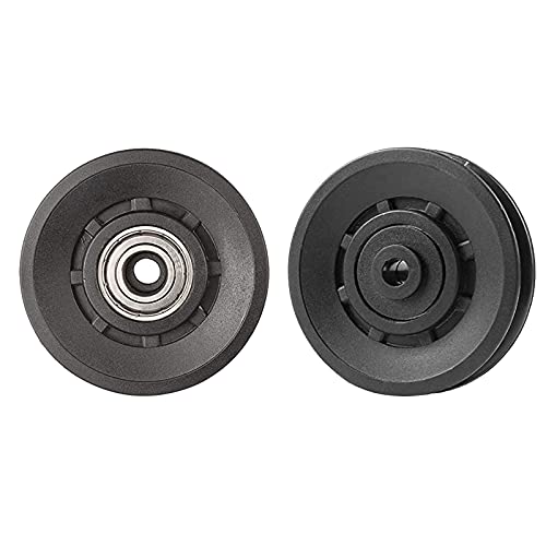 High-Strength Fixed Bearing Pulley Wheel Fitness Cable Machine Build DIY Soundless Pulleys Lifting Rope Guide Loading 441lb