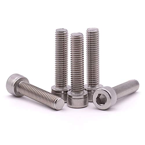 1/4"-20 x 1 inch Stainless Socket Head Cap Screws, 304 Stainless Steel 18-8, Allen Hex Drive, Full Thread Coverage, 30 Pack - size: 1/4-20 x 1"