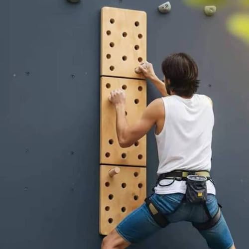 Climbing Board Wooden Pegboard Strength Training Upper Body Workout Smooth Polished Surface Design Suitable for Home or Garage Use - style: Style B