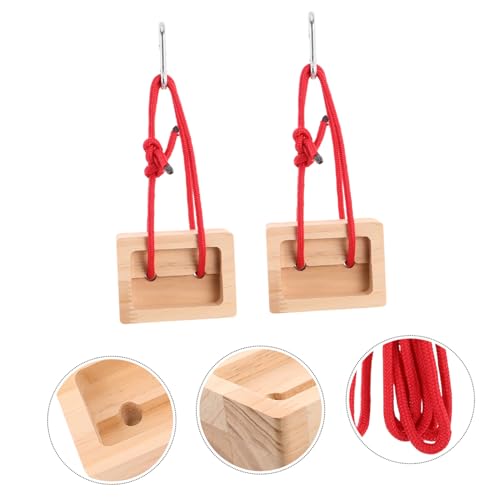 2pcs Wooden Vertical Hangboards for Rock Climbing Portable Lightweight Fingerboard Training Board for Indoor Fitness Routines and Core Strength Building