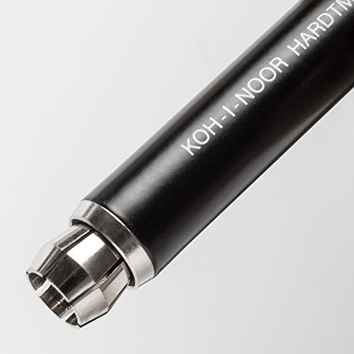 KOH-I-NOOR 5343 - Chalk holder made of metal for round 9-10 mm chalk, black - 1 PIECE - size: 1 Count (Pack of 1)