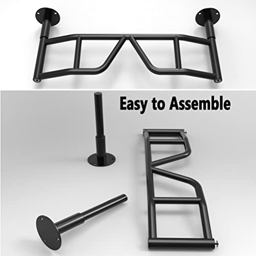 Wall-Mounted Pull Up Bar, Steel Horizontal Bar, Adjustable Distance Wall Climbing Frame Pull-up Bar, Load 300KG