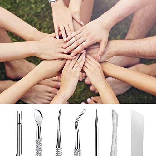 7-Pack Ingrown Toenail Tool Kit - File, Lifters, Surgical Safe Pedicure Tools for Nail Treatment & Pain Relief - color: 7-Pack
