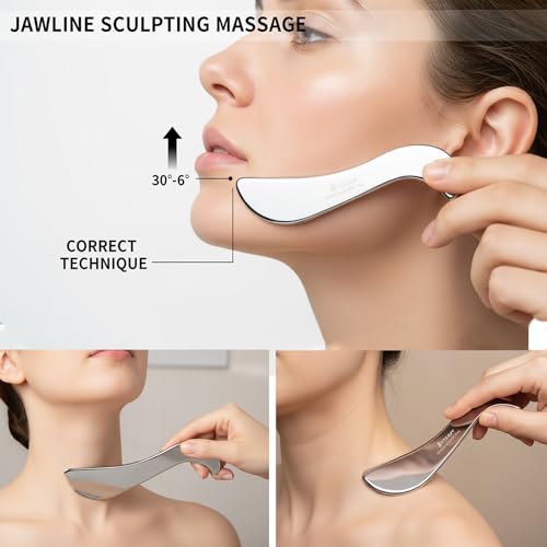 BYYDDIY-Large and Small Set,Stainless Steel Gua Sha Muscle Scraper Tool-Scraping Massage Tools,Scar Tissue Tool for Physical Therapy Tool - style: S&s.S