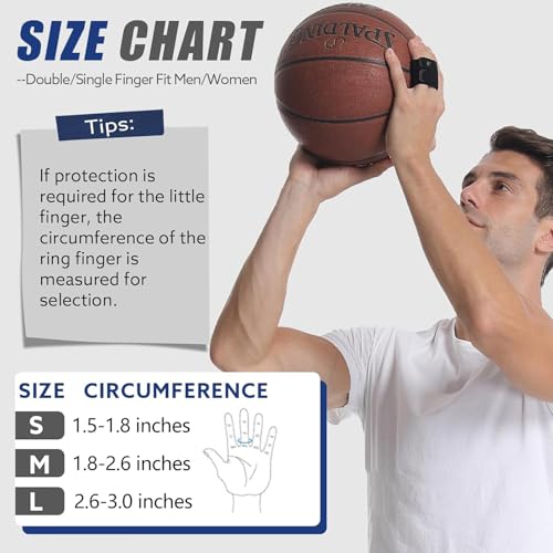 Finger Splints, 2 Pack Finger Buddy Straps, Soft Fabric Compression Finger Wraps for Basketball, Tennis, Volleyball and Badminton, Single Finger - Small - size: Small