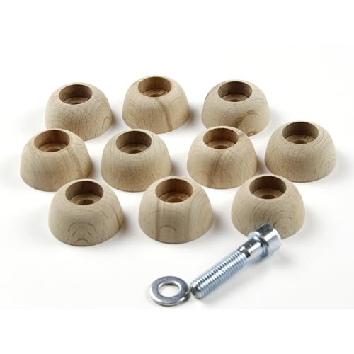Incut Buttons Slopey Buttons | Wooden climbing holds | for Climbing Walls - style: Slopey