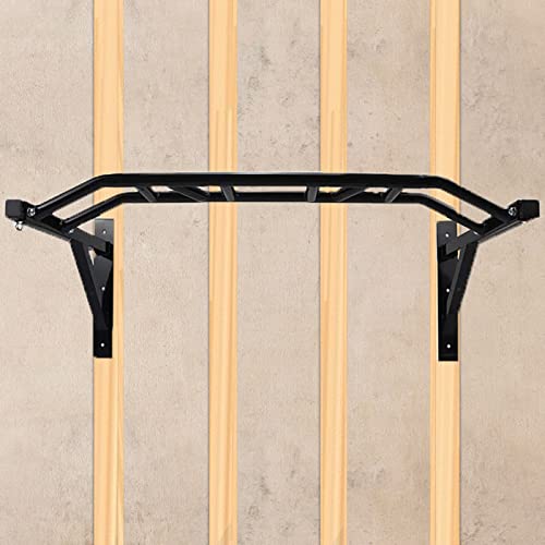 Wall Mounted Pull Up Bar Multifunctional Chin Up bar for Home Gym | Heavy Duty Multifunctional,Power Tower Set,Training Equipment Fitness Dip Stand,Supports to 440 Lbs - color: Multi Grip Pull Up Bar