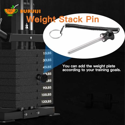 Universal Magnetic Weight Stack Pin with Pull Rope - Gym Pin for Weight Stack Machines | Commercial & Home Gym Accessories | Replacement Weight Pins for Strength Training Equipment - color: Black