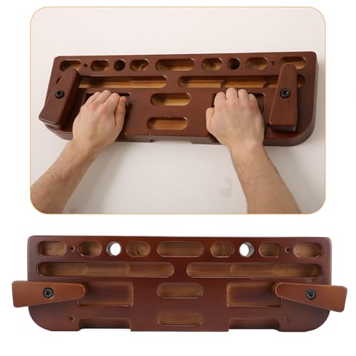 Alomejor Hangboard Finger Grip, Strength Rock Climbing Board for Doorway, Boulder Training Outdoor Climbing