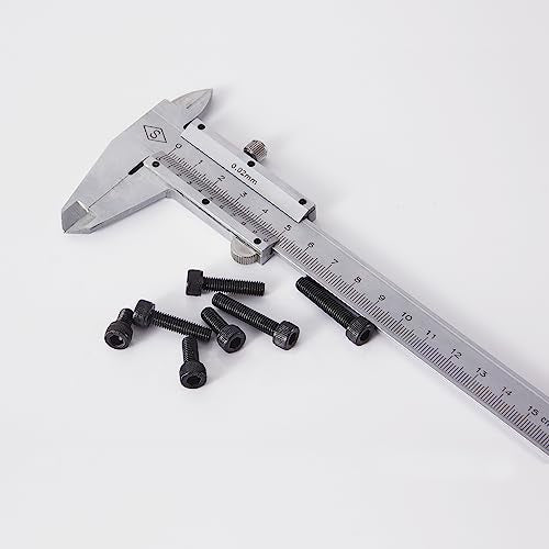 M5 x 10mm 14mm 18mm 20mm 25mm Hex Socket Head Cap Screws Bolts, 12.9 Grade Alloy Steel, Black Oxide Finish, Metric Allen Drive, Fully Threaded, Assortment Kit 50Pcs - size: Socket M5x10-25 mm