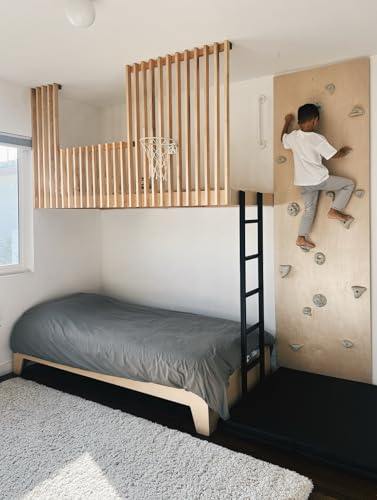 Everett & Avery Co. Premium Rock Climbing Holds - Rock Climbing Wall for Kids Inside - Rock Wall Climbing Holds Kids - Indoor Rock Climbing Wall for Kids