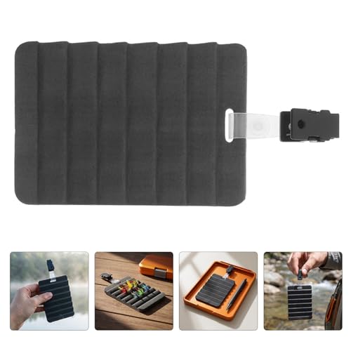 Alasum 4pcs Foam Fishing Hook Hanging Board with Stable Fixation and Quick Replacement, Compact Trout Fishing Accessory for Outdoor Lake Tackle Bag Organizer