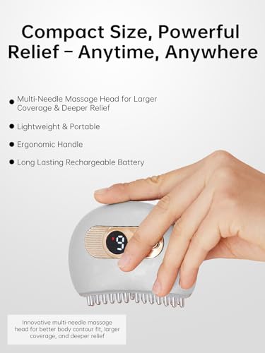 Hand Massager with Heat and Vibration – Electric Wrist and Elbow Massager for Carpal Tunnel, Arthritis, Tendonitis, Thumb & Joint Pain Relief (White)