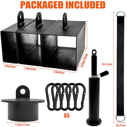 Heavy Metal Pinch Block Set with Loading Pin, Pinch Block Grip for Workout Rock Climbing Forearm Finger Training, Enhance Grip Strength Gym Hand Pinching Power Strengthener Equipment