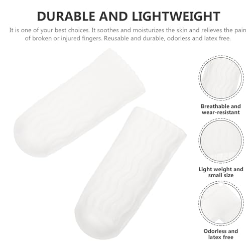 10 Pcs Silicone Finger Protectors Anti-wear Finger Sleeves Joint Protection Portable for First Aid and Daily Use