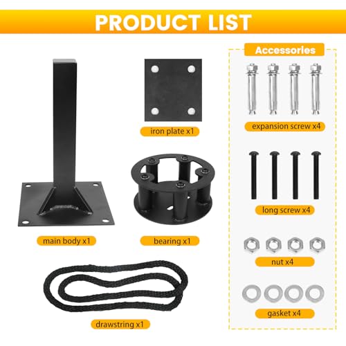 Resistance Trainer Machine, TANBOXMMA Wall-Mount Pulley Rope Trainer with 3-Level Adjustable Resistance Training Machine for Upper Body Workout at Home - style: Pulley Rope Trainer