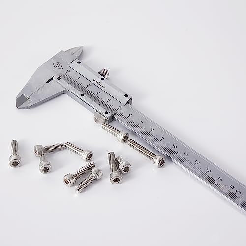 M5 x 10mm 14mm 18mm 20mm 25mm Socket Head Cap Screws Bolts, Stainless Steel 304, Metric Allen Hex Drive, Bright Finish, Fully Threaded, Assortment Kit 50PCS - size: Socket M5x10-25 mm