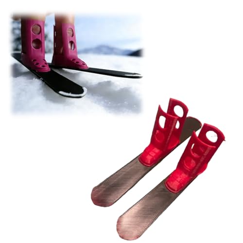 Finger Skis Mini Ski for Hands – Fun Fidget Ski Board Set for Winter Play & Desk Entertainment - color: Pink