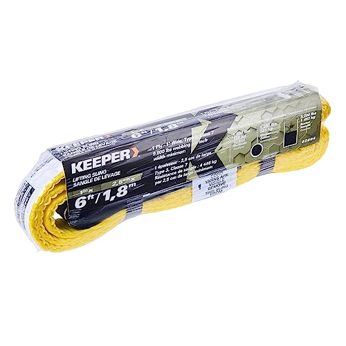 Keeper (02604 6' x 1" Lift Sling, 1 Ply - size: 1" x 6’