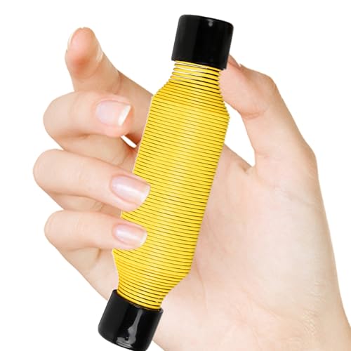 Grip Exerciser Spring Hand Exerciser | Finger Spring Grip Trainer for Home Gym Office Athletic Practice Workout Climbing - color: Yellow