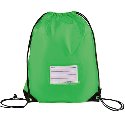20 Pcs Drawstring Bags,Bulk Draw String Backpack, DIY Gym Sports Cinch Bag Sackpack for Women Men, Green - color: Green