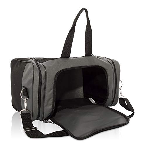 DALIX 17" Blank Duffle Bag Duffel Bag Travel Size Sports Durable Gym Bag - color: Gray