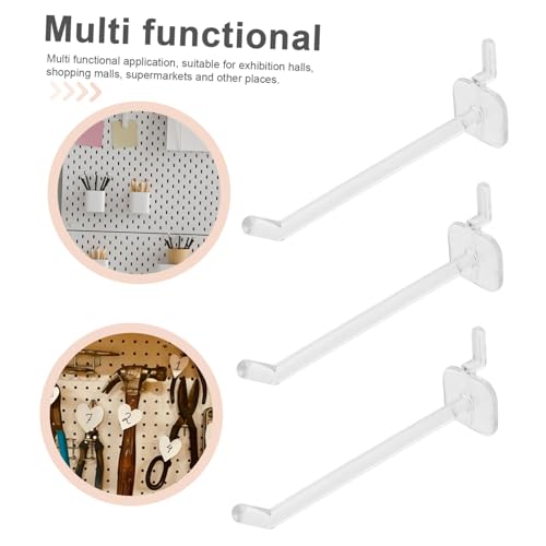 Veemoon Oval Hole Pegboard Accessories 50pcs Small Pegboard Hooks for Storage Retail Garage Organization Hooks