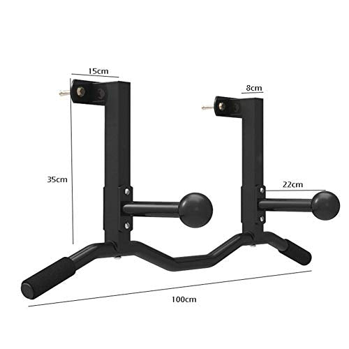 Pull-Up Bars Wall-mounted Chin, Steel Horizontal Bar With Grip Ball, Finger-strength Wrist Training Climbing Equipment, Load 250KG, Black - size: Style 2