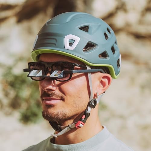 YY Vertical Belay Glasses for Rock Climbing – Upward Vision Prisms for Safe Belaying – Anti Neck Strain – Not for Reading - style: Plasfun First
