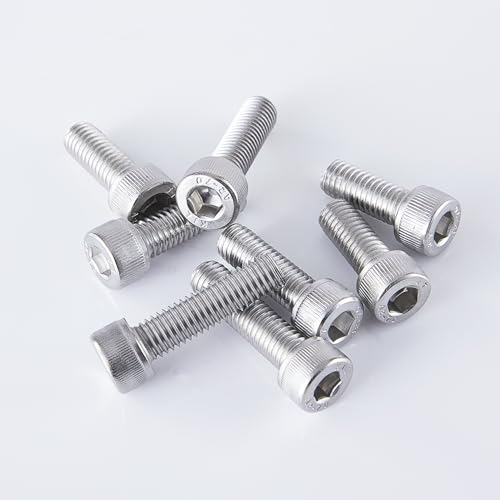 M6-1.0 x 70mm Socket Head Cap Screws Bolts, 304 Stainless Steel (A2-70), Allen Socket Drive, Bright Finish, Full Machine Threads, Quantity 10 - size: M6 x 70mm(10 PCS)