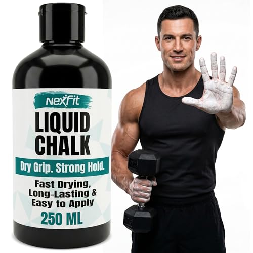 Liquid Chalk for Gym – Gym Chalk Liquid with Stronger Grip, Zero Slip, Dries in Seconds – Mess-Free Weightlifting Chalk for Crossfit, Rock Climbing & Gymnastics – Multiple - size: 250 ml (1 Pack)