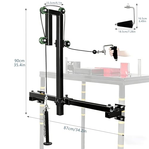 Arm Wrestling Training Equipment, Wrist Exerciser Strength Develop Machine with Handle for Forearm Wrist Biceps Triceps Workout at Home or Gym