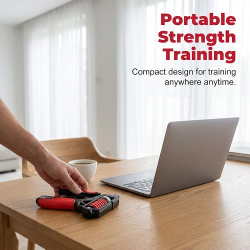 Ergonomic Adjustable H-Shaped Grip Hand Trainer, 2026 Upgraded Grip Strength Trainer Adjustable Resistance 11-363 Pounds (5-165 Kilograms), Strengthen the Wrist, Forearm and Fingers - color: Black