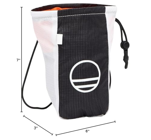 Wild Country Mosquito Rock Climbing Chalk Bag | Lightweight, Compact, For Sport Climbing - color: Black/White