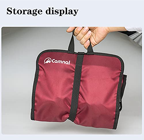 Climbing Quickdraw Hanging Storage Bag, Carabiner Hook Gear Equipment Parts Collections, Durable Foldable Bundled Roll Waterproof Bag(Black)