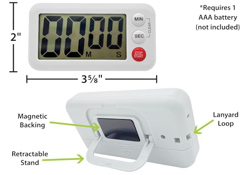 Teacher Created Resources White Magnetic Digital Classroom Timer (TCR21040) - color: White