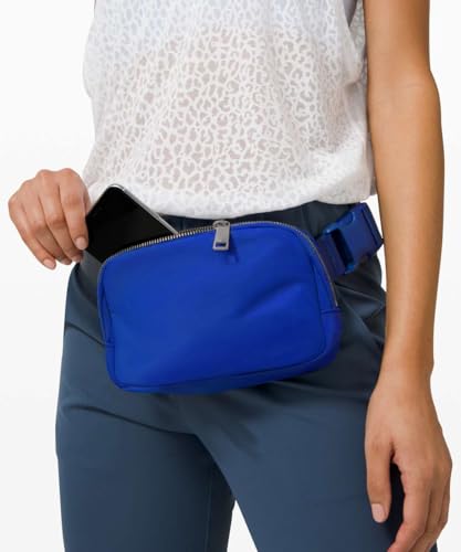 YOSHUYUKI Fanny Pack Cross Body Bag Small Crossbody Bags for Women Men Trendy Nylon Waterproof Mini Purse Travel Running Belt Lulu Dupes Bum Hip Chest Waist Pack Side Bag Must Have Blue - color: Wild Bluebell