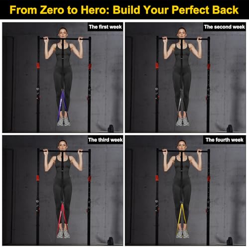Ally Peaks Pull Up Assistance Bands,Heavy Duty Resistance Band for Pull Up Bar,Adjustable Weight/Size with Fabric Feet/Knee Rest Pull up bands,Up to 410lbs Assistance,resistance bands and assist bands - style: 4 resistance bands