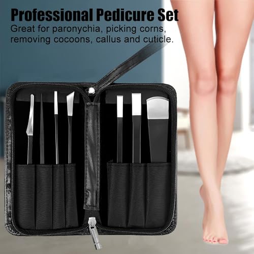 Professional Callus Knife Pedicure Knife for Feet Ingrown Toenail Knives Cuticle Foot Care Tools Dead Skin Removal Nail File Scraper - size: 7 Count (Pack of 1)