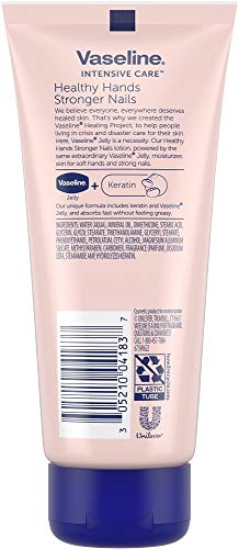 Vaseline Intensive Care Healthy Hand Stronger Nails Lotion, 3.4 Fl Ounce (Pack of 3) - size: 3.4 Fl Oz (Pack of 3)