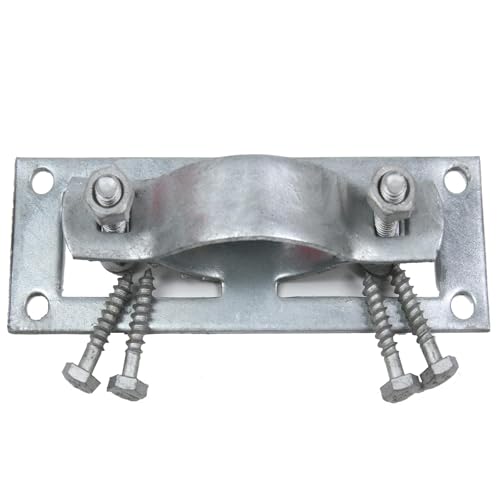 2-3/8" Fence Bracket SupConn (12Pcs), Steel to Wood Fence Brackets,Fence Brackets for Metal Posts,Metal Fence Post Brackets - Fence Post Repair (Include Screws) - size: 12pcs