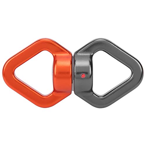 RiToEasysports Climbing Rotational Device, 360 Degree with Sealed Steel Ball Bearings for Rock Climbing Swing Aerial Yoga Hammock - color: Gray Orange