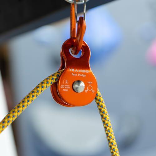 TRANGO Pulley - Alpine & Mountaineering Pulley, Black, Lightweight Size - color: Black