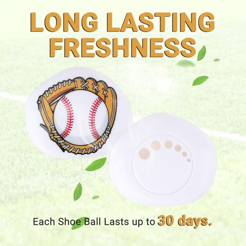 Knixmax Sneaker Deodorizer Shoe Odor Eater Balls Gym Bag Freshener 12 Packs