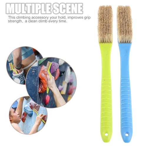 2pcs Bouldering Chalk Brush - Long Handle Rock Climbing Brush Tool for Indoor Outdoor - Rock Climbing and Bouldering Cleaning Accessories