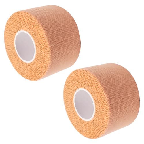 Athletic Sports Tape 1.5 Inch x 30ft, Elastic Athletic Wrist Ankle Tape Roll (2pack, Beige, 1.5 Inch x 10 Yards) - color: Beige