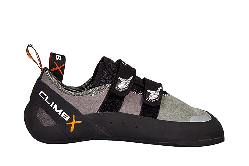 Climb X Rave Strap Climbing Shoe - color: Granite Grey, size: 8
